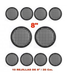 (10U) REJILLA PARA ALTAVOZ DE 8" (20 cm)