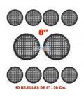 (10U) 8" REJILLA PARA ALTAVOZ (20 cm)
