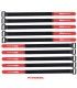 CINTA RECOGE-CABLES (VELCRO 400 x 18 mm) COLOR NEGRO-ROJO