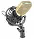 CM-400 DE ESTUDIO + SOPORTE (DE CONDENSADOR / COLOR PLATA) CABLE MINI-JACK