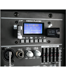 ACTIVO 12" + BATERÍA 500W / 250 WRMS (2 MICROS / USB / BLUETOOTH / SD) 220 Y 12V