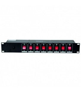 PANEL 8 INTERRUPTORES (TOMA TRASERA CON SCHUKO)