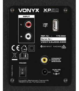 XP50 (BLUETOOTH / USB / AMPLIFICADOS) (2 x 50W)