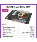 2 VÍAS, 600W / 300 WRMS (CORTE EN 3,5 kHz) ENCASTRABLE EN BASE SPEAKON