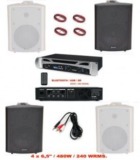 4 x 6,5" BLUETOOTH / USB / SD (480W / 240WRMS) (ADASTRA) 