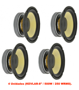 (4U) KEVLAR 8 (500W / 250 WRMS) (TOTAL 2000W / 1000 WRMS)
