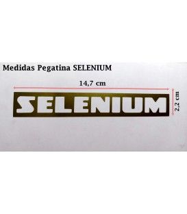 PEGATINA SELENIUM  (14,7cm X 2,2 cm)