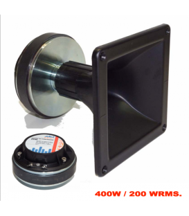 D18S + PM4 (400W / 200 WRMS) (DIFUSOR DE 13 x 13 Cm)