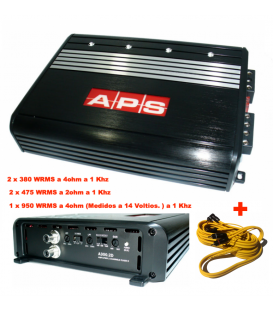 A300.2D (2CH / 1900W / 950 WRMS EN MONO) + CABLE RCA 5 Mts.