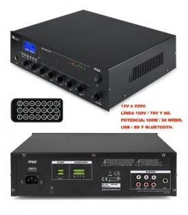 SISTEMA PPA50 (120W / 2x30 WRMS) (USB / BLUETOOTH / SD / 100W / 50 WRMS)