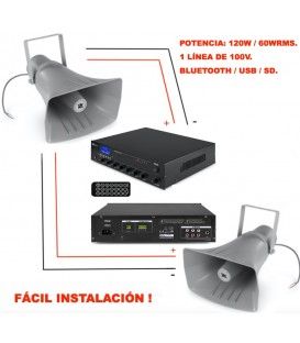SISTEMA PPA50 (120W / 2x30 WRMS) (USB / BLUETOOTH / SD / 100W / 50 WRMS)