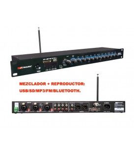 MESA + REPRODUCTOR (USB/SD/MP3/FM/BLUETOOTH) ALIM. PHANTOM