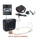 AMC-15 (USB / SD / RADIO FM / GRABADORA) (BATERÍA / BOLSA TRANSPORTE)