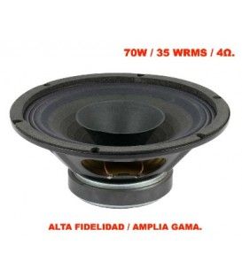 8AG/N/S (4Ω - 70W / 35 WRMS) ESPECIAL PARA MEDIOS / MONTAJES DE 2 VÍAS CON REALCE DE MEDIOS.