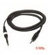 3 Mts / MINI-JACK ESTÉREO (3,5mm) a  JACK MONO MACHO (6,3mm)