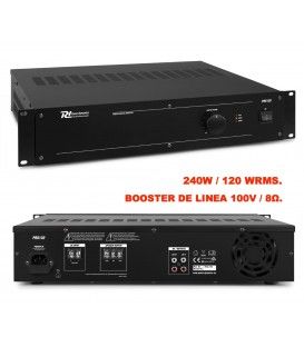 PRS120 / AMPLIFICADOR BOOSTER DE LINEA Y 8Ω (240W / 120 WRMS)