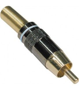 RCA MACHO CON MUELLE METÁLICO (MARCADOR BLANCO)