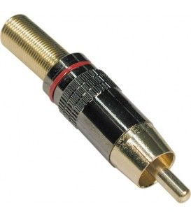 RCA MACHO CON MUELLE METÁLICO (MARCADOR BLANCO)