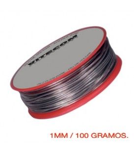 ESTAÑO SIN PLOMO Ø1MM / 5 ALMAS / 100 GRAMOS.