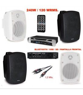SIST. ELIPSE-4 (240W / 120 WRMS) USB / SD / MP3 / BLUETOOTH (4 X 4")