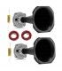 KIT D-250X + DIFUSORES (400W / 200 WRMS) (2 MOTORES D-250X + 2 DIFUSORES + 2 CONDENSADORES 3,3µF + 2,5 Mts CABLE) 
