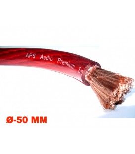 1 MT (Ø 50 MM) CABLE DE ALIMENTACIÓN CAR-AUDIO (POSITIVO O NEGATIVO)