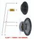 KIT HI-FI-5,25"  (190W / 95 WRMS) (WOFER 5,25" + TWEETER + CONDENSADOR 3,3 + CABLE)