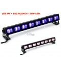 BUVW83 LED UV + LUZ BLANCA (8 LENTES / 24W LED) EFECTO 2 EN 1!!