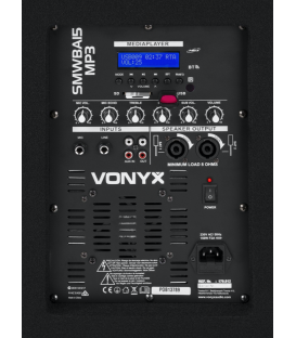SUB BLUETOOTH / USB BI-AMPLIFICADO (AMPLIFICACIÓN PARA SATÉLITES INCLUIDA) 15"