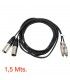 1,5 Mts / 2 RCA  MACHO A  2 XLR MACHO