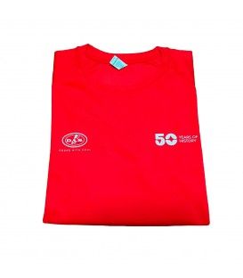 (L) CAMISETA DAS "50 ANIVERSARIO" MANGA CORTA.