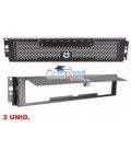 (2U) TAPA RACK DE SEGURIDAD CON LLAVE (2 LLAVES  ALTA CALIDAD) (89 mm)