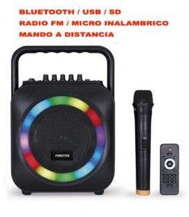 BOX-35LED (MICRO INALÁMBRICO / BLUETOOTH / RADIO FM / USB / BATERÍA) EMBALAJE ABIERTO