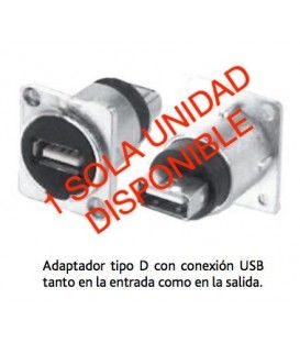 CONECTOR USB EMPOTRABLE (ENTRADA + SALIDA)