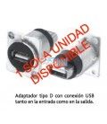 CONECTOR USB EMPOTRABLE (ENTRADA + SALIDA)