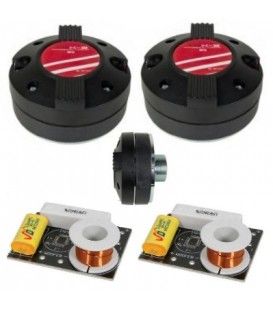 KIT TPX-3 (100W / 50 WRMS) (2 MOTORES DE AGUDOS 1,35" + 2 FILTROS DE 2 VÍAS)