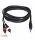1,5 Mts / 2 RCA MACHO A 1 MINI-JACK ESTÉREO MACHO (3,5mm)
