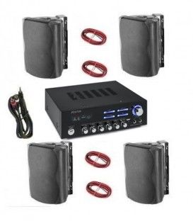 4 x 5 1/4" BLUETOOTH / USB / DISPLAY (200W / 100WRMS) (JBSYSTEMS + SKYTRONIC) 