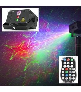 ATHENA RG + LED CON BATERÍA (SILUETAS / GOBOS) MANDO A DIST. INC.