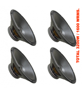 (4 UNID) 15JVE (800W / 400 WRMS) TOTAL (3200W / 1600 WRMS)