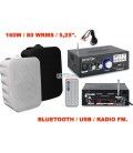 2 x 5,25" BLUETOOTH / USB / RADIO FM (160W / 80WRMS)  (AMS + FENTOM) 