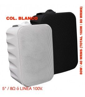 SONO 155 LINE (PAREJA + SOPORTES) (8Ω Y 100V) (5,25" / 80W / 40 WRMS) COLOR BLANCO