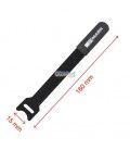 CINTA RECOGE-CABLES (VELCRO 160 x 15 mm) COLOR NEGRO