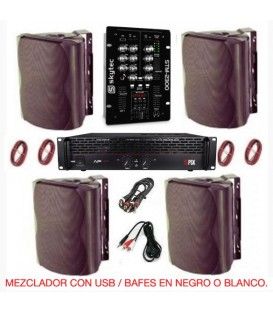 SIST. COMPLETO 8" (680W / 340 WRMS) (JBSYSTEMS + PSK) COL. NEGRO