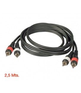AUDIOLAND: JBSYSTEMS 2xRCA macho a 2xRCA hembra, 1,5 mts