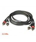 2,5 Mt / 2 RCA MACHO A 2 RCA MACHO