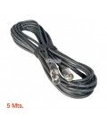 5 Mts / De  XLR Hembra a XLR Macho.