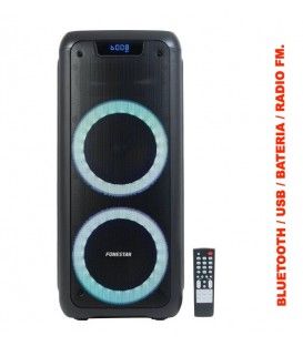 PARTY-DUO (BATERÍA / BLUETOOTH / USB / RADIO FM / ILUMINACIÓN LED)