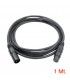 1 Mt / DMX De XLR Macho a XLR Hembra (ESPECIAL PARA ILUMINACIÓN POR DMX)