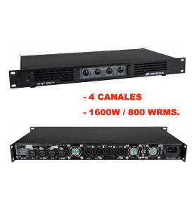 AMP-200.4 (4 CANALES! - 1600W / 800W RMS)
